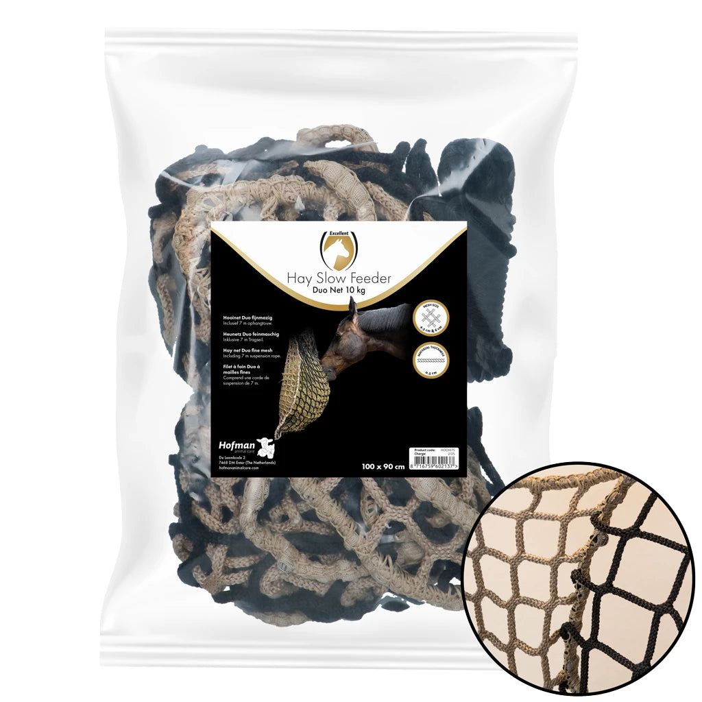 Excellent Horse - Hay Slow Feeder Net hooinet (div. maten)