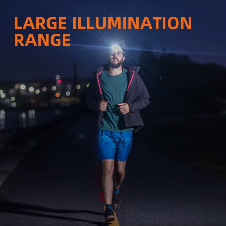 FMH - SUPERFIRE oplaadbare, sterke (120M) LED Hoofdlamp met grote batterijcapaciteit en bewaardoosje