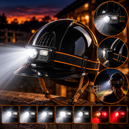 FMH - SUPERFIRE oplaadbare, sterke (120M) LED Hoofdlamp met grote batterijcapaciteit en bewaardoosje
