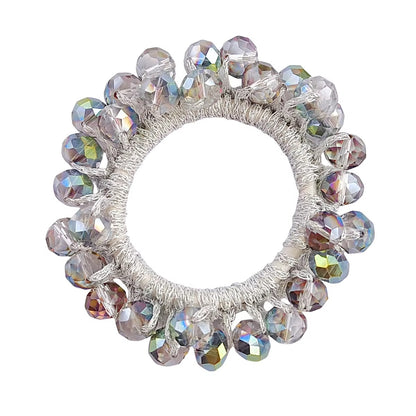 FMH - Crystal Beads Elastiek dressuurknot (div. kleuren)