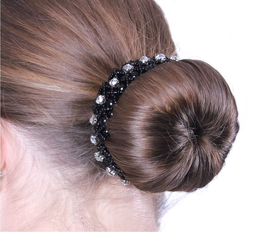 FMH - Classic Pearl luxe knotband met parelkralen en strass (div. kleuren)