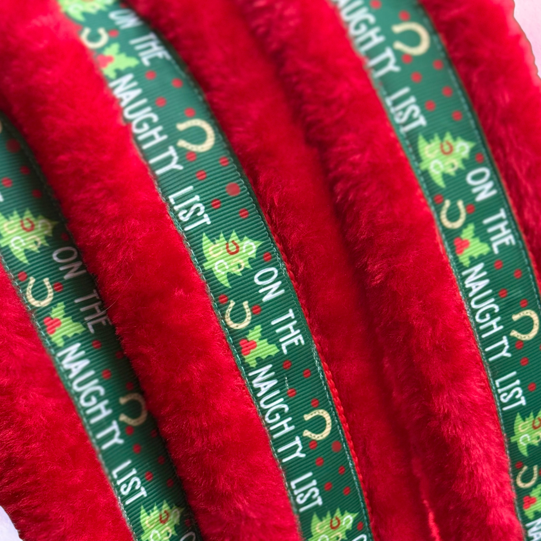 Happy Halsters x FMH - Naughty Horse Exclusive Kerst halster (bont) div. kleuren