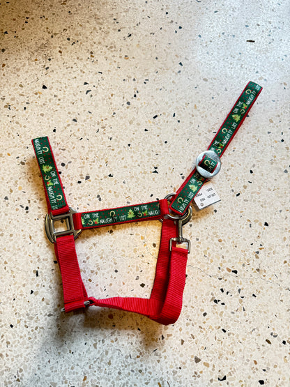 Happy Halsters x FMH - Naughty Horse Exclusive Christmas halter various colors