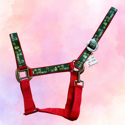 Happy Halsters x FMH - Naughty Horse Exclusive Christmas halter various colors