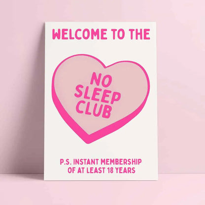 Studio Inktvis - Greeting card No sleep club