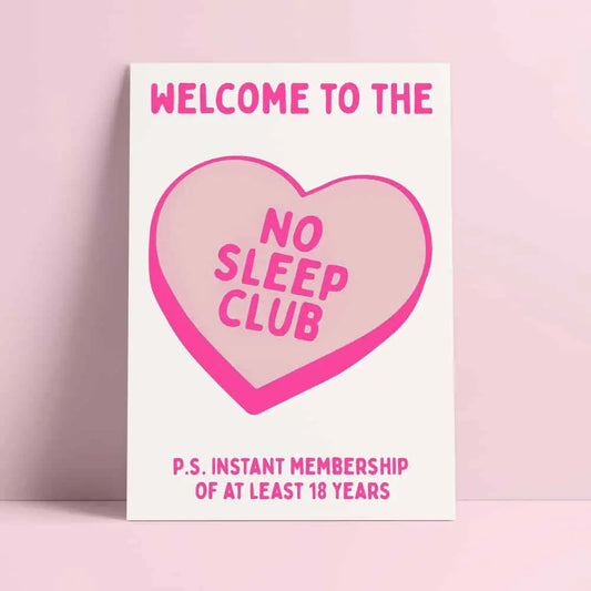 Studio Inktvis - Wenskaart No sleep club