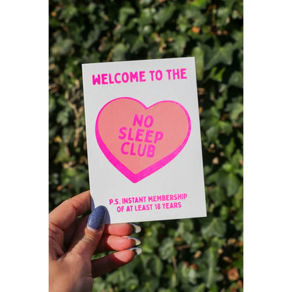 Studio Inktvis - Greeting card No sleep club