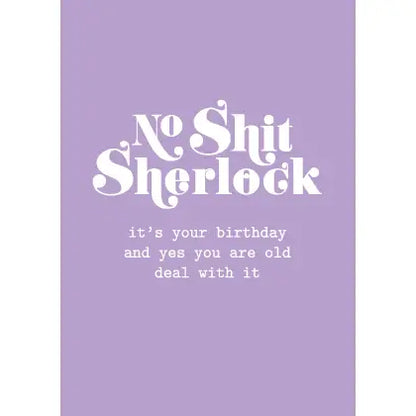 Studio Inktvis - Wenskaart No shit Sherlock