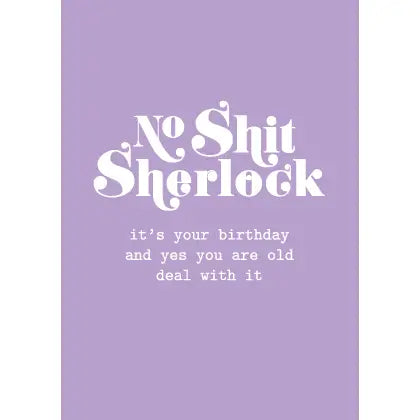 Studio Inktvis - Wenskaart No shit Sherlock