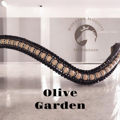Moeders Mooiste Browbands - Deluxe “Olive Garden” Z-N