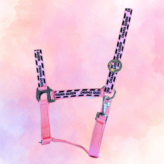 Happy Halters - Light Pink Drama Queen Headcollar