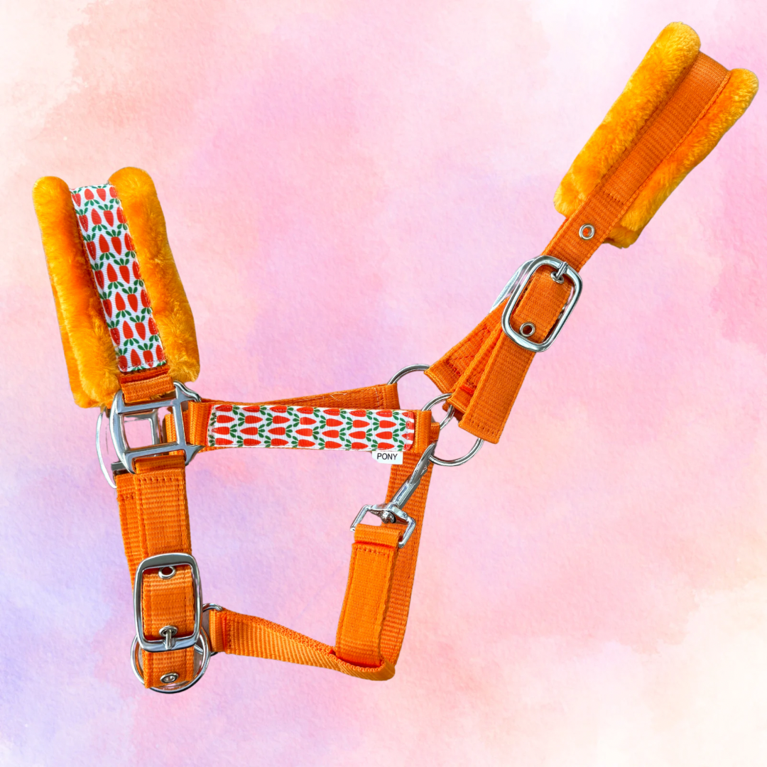 Happy Halsters - Orange carrot halter fur
