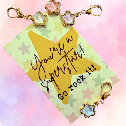 FMH - Lucky Charm Bridle Charm Star Pastel