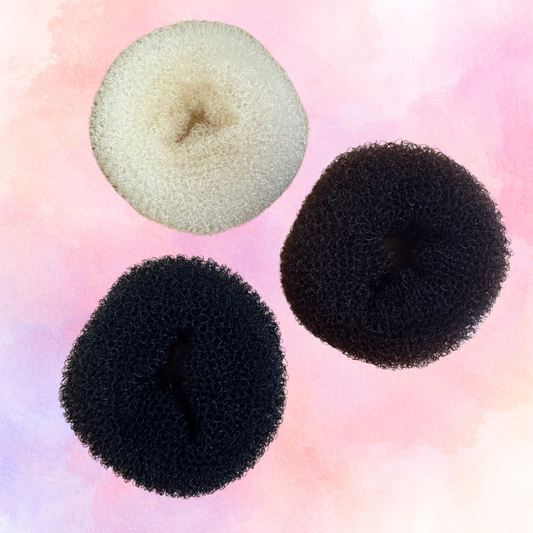 FMH - Mini donut blond, bruin of zwart 6cm