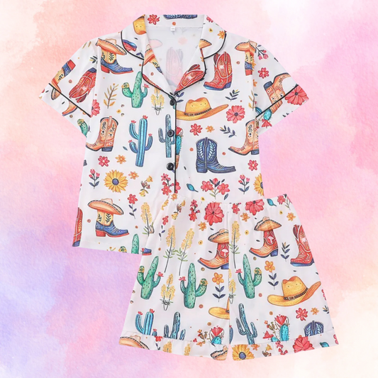 FMH - Kinder zomerse pyjama set/ loungepak Farm Ranch