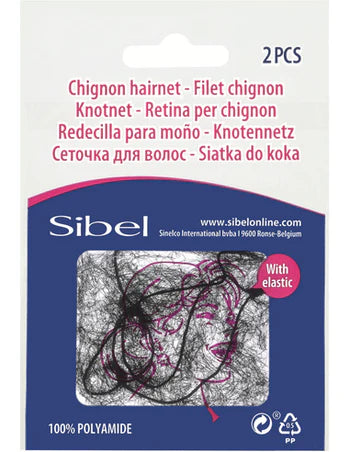 Sibel - Hair Bun Nets 2 Pieces Blonde/Brown/Black