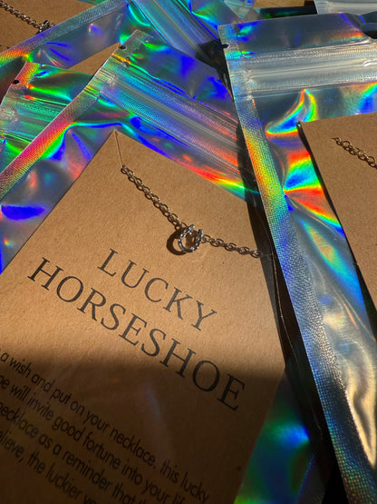 FMH - Halskette Lucky Horseshoe Glücksanhänger gold- oder silberfarben