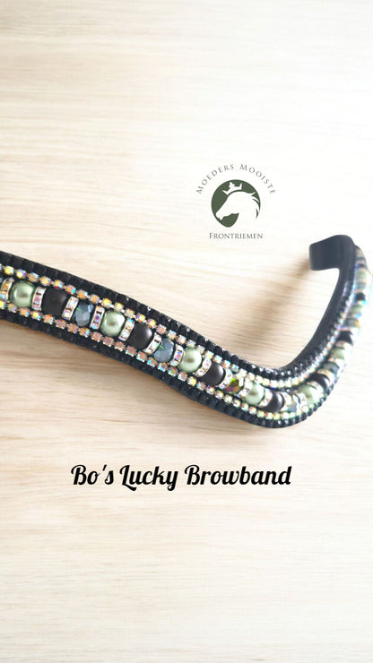 Moeders Mooiste Frontriemen - Deluxe “Bo’s Lucky Browband” Z/H-N/D
