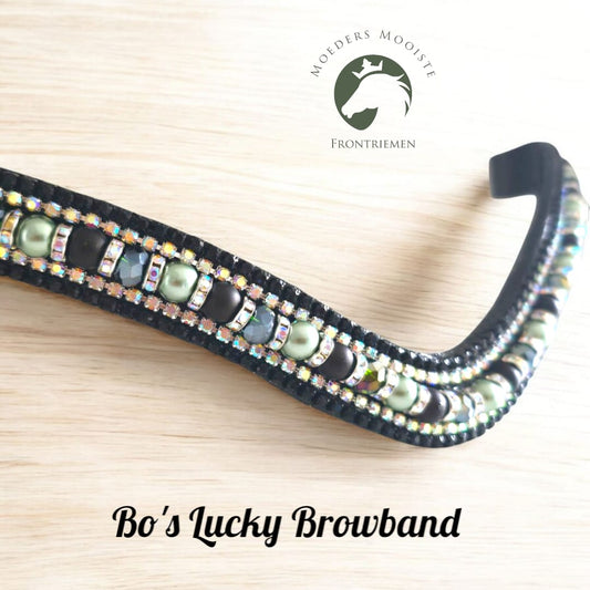 Moeders Mooiste Frontriemen - Deluxe “Bo’s Lucky Browband” Z/H-N/D