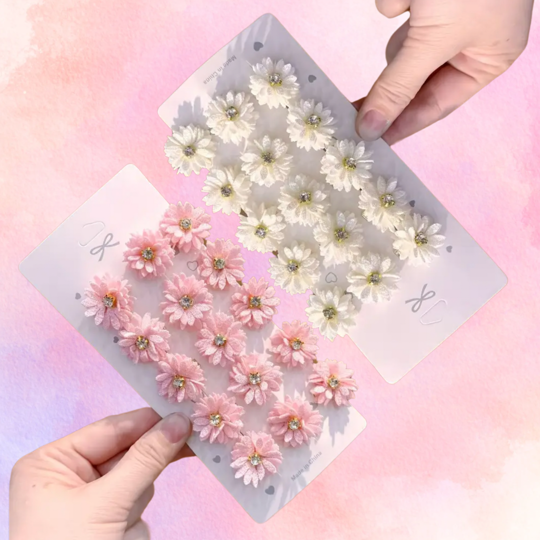 FMH - Flower hair and mane clips 10 pcs.
