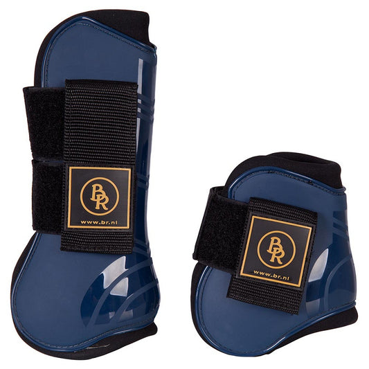 S0010 - BR peesbeschermers kogelbeschermers set donkerblauw Pro Tech PONY (nieuw)