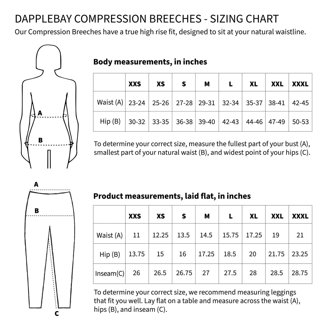 Dapplebay - Dragonfly Meadow compressie rijbroek full seat