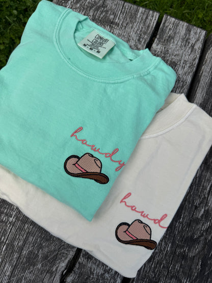 FlossandFable - T-Shirt "Howdy" Cowboyhut Island Reef