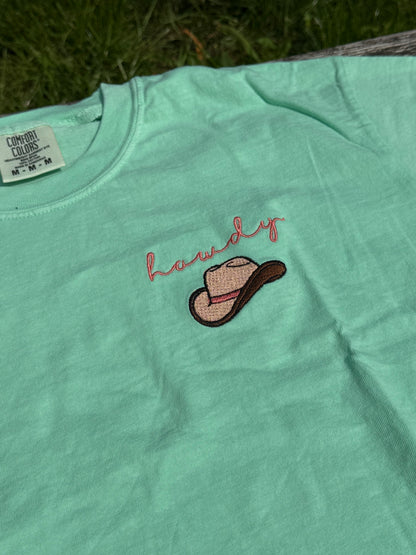 FlossandFable - T-Shirt "Howdy" Cowboyhut Island Reef