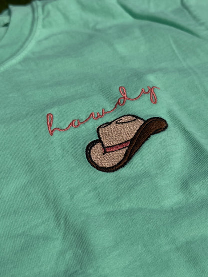 FlossandFable - T-Shirt "Howdy" Cowboyhut Island Reef