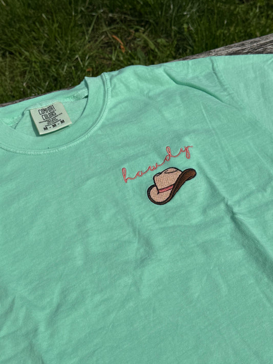 FlossandFable - T-shirt "Howdy" Cowboyhoed Island Reef