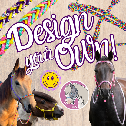 Gestalte dein eigenes! - Het Paardenatelier - Seilhalfter/Reithalfter (Set)