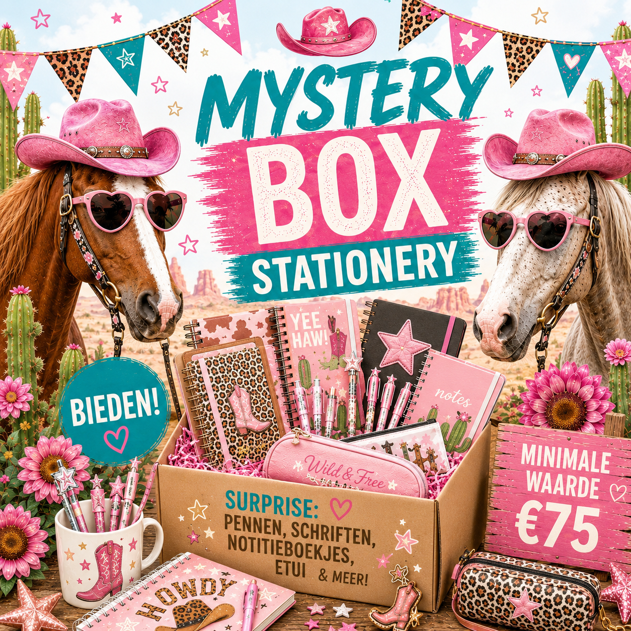 MYSTERY BOX - Stationery/ bureau-artikelen t.w.v. minimaal €75,- (nr. 2)