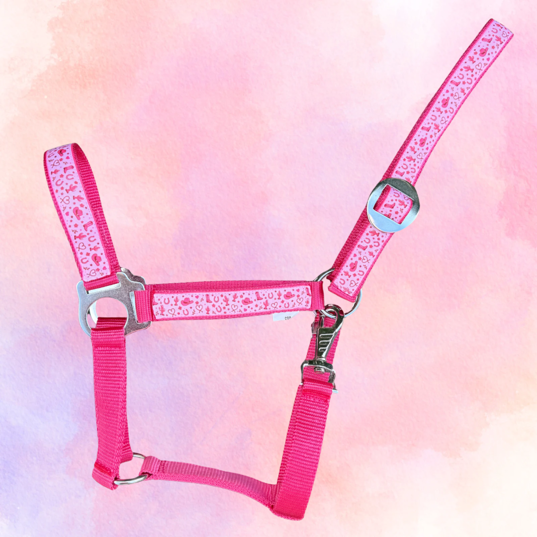 Happy Halster - Pink Cowgirl fucsia rosa capezza