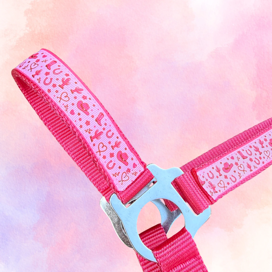 Happy Halster - Pink Cowgirl fucsia rosa capezza