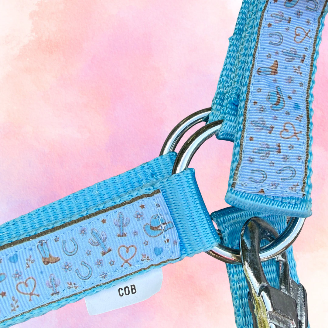 Happy Halster - Blue Cowboy cabestro azul claro