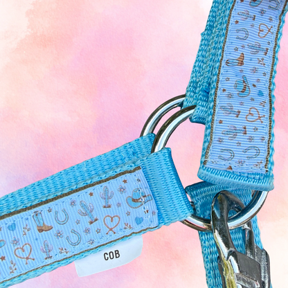 Happy Halster - Blue Cowboy cabestro azul claro