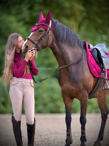 Equestrian Stockholm - FW26 Merlot - Dynamic Base Layer rijtop longsleeve