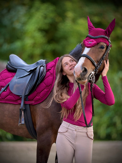 Equestrian Stockholm - FW26 Merlot - Dynamic Base Layer rijtop longsleeve