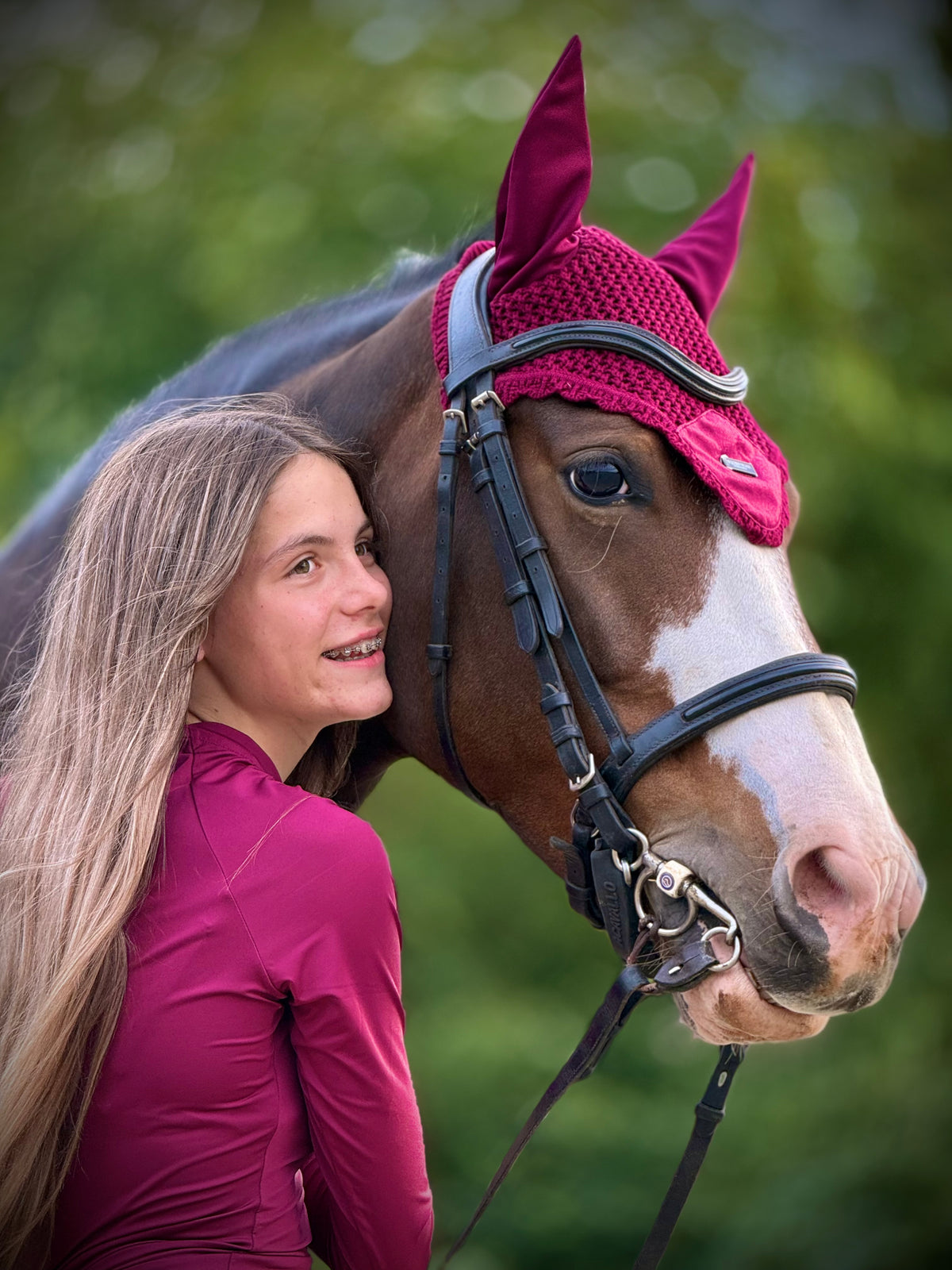 Equestrian Stockholm - FW26 Merlot - Dynamic Base Layer rijtop longsleeve