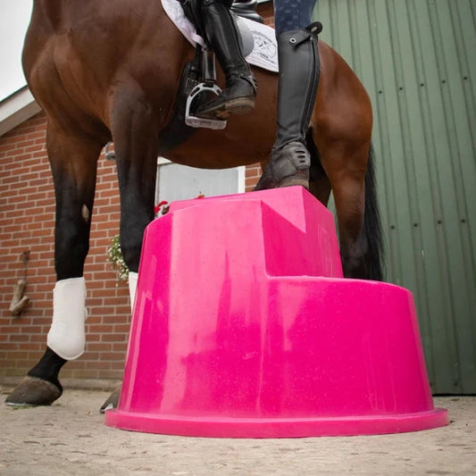 Excellent Horse - 3-step mounting aid, green/black/pink