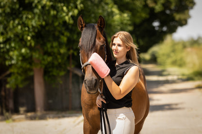 CleanYourHorse - Nano zilver Poetshandschoen roze (pony/normaal)