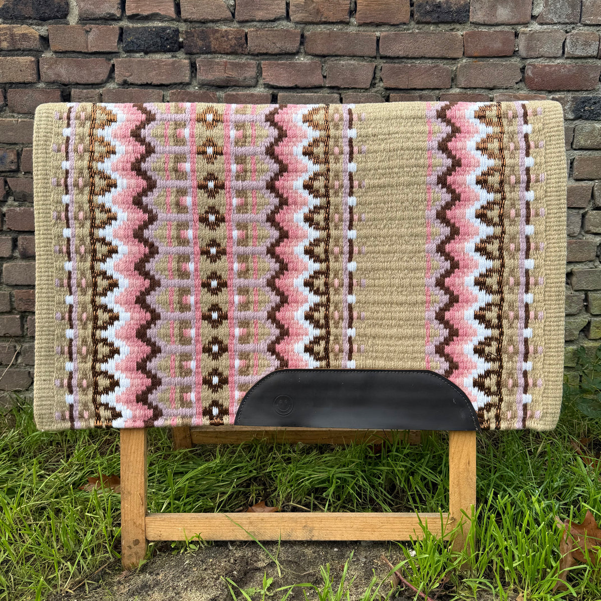 FMH - Masterpad Arena - Western Showblanket S006 - donkerbeige/ oudroze/ lavendel