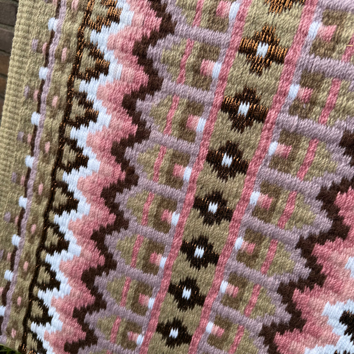 FMH - Masterpad Arena - Western Showblanket S006 - donkerbeige/ oudroze/ lavendel