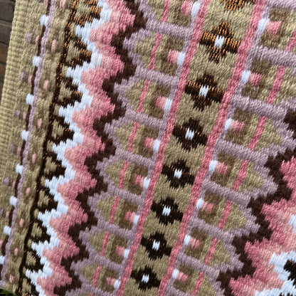FMH - Masterpad Arena - Western Showblanket S006 - donkerbeige/ oudroze/ lavendel