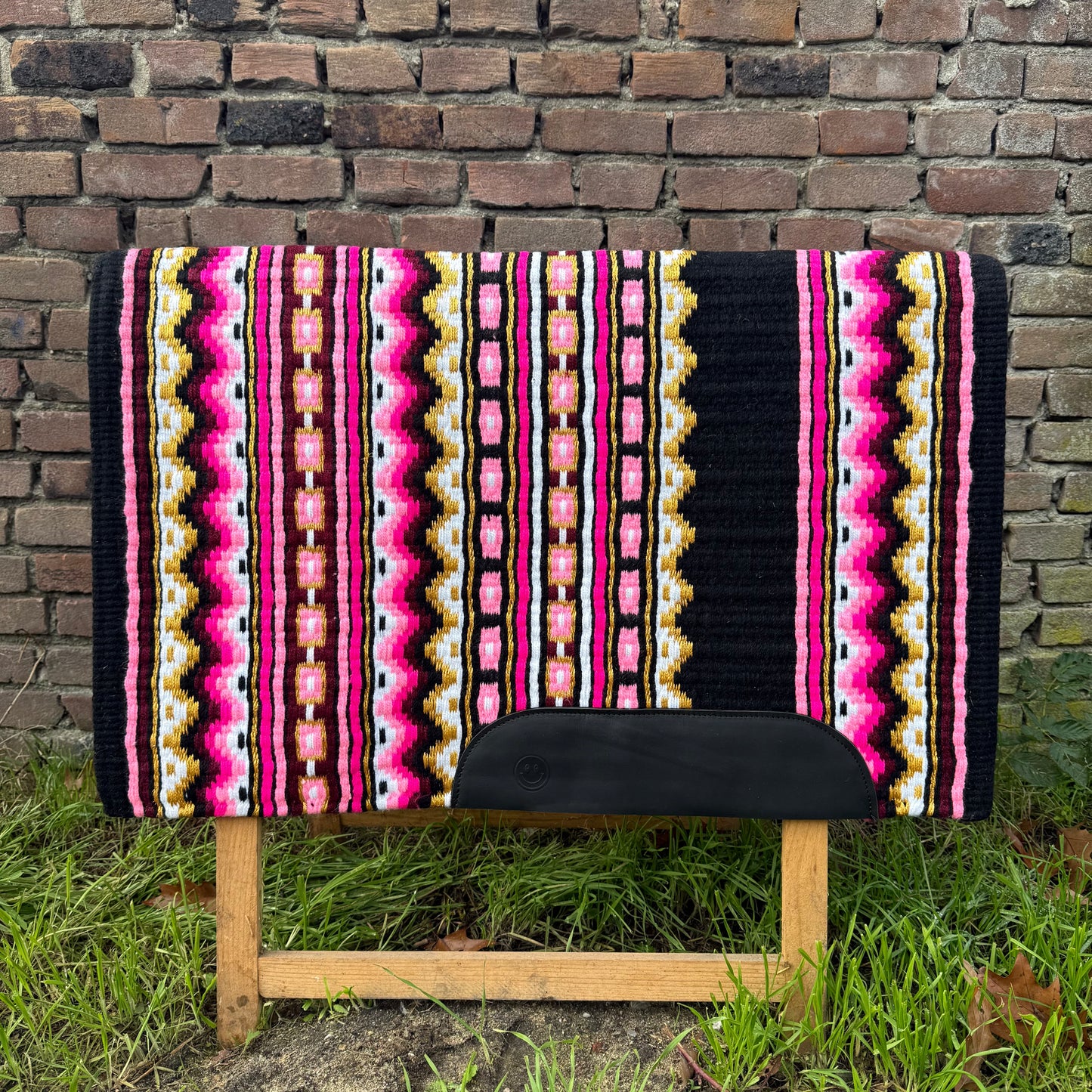 FMH - Masterpad Arena - Western Showblanket S004 - Zwart/ roze/ felroze/ bordeaux