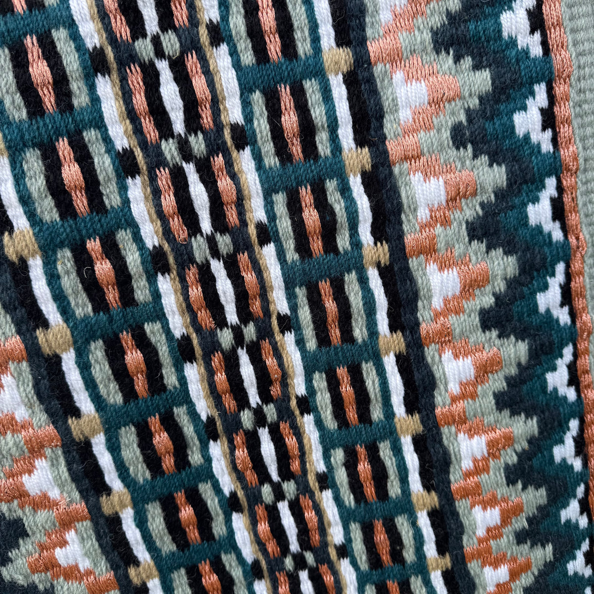 FMH - Masterpad Arena - Western Showblanket S016 - zeegroen/ blauw/ koper