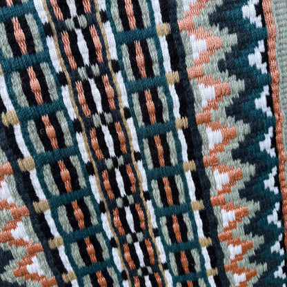FMH - Masterpad Arena - Western Showblanket S016 - zeegroen/ blauw/ koper