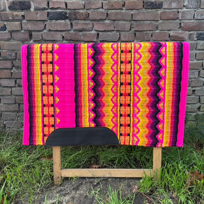 FMH - Masterpad Arena - Western Showblanket S002 - felroze/ geel/ oranje/ paars