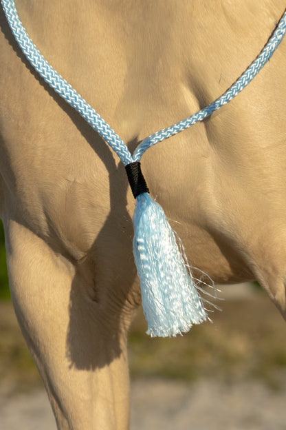 Rope halter set sky blue