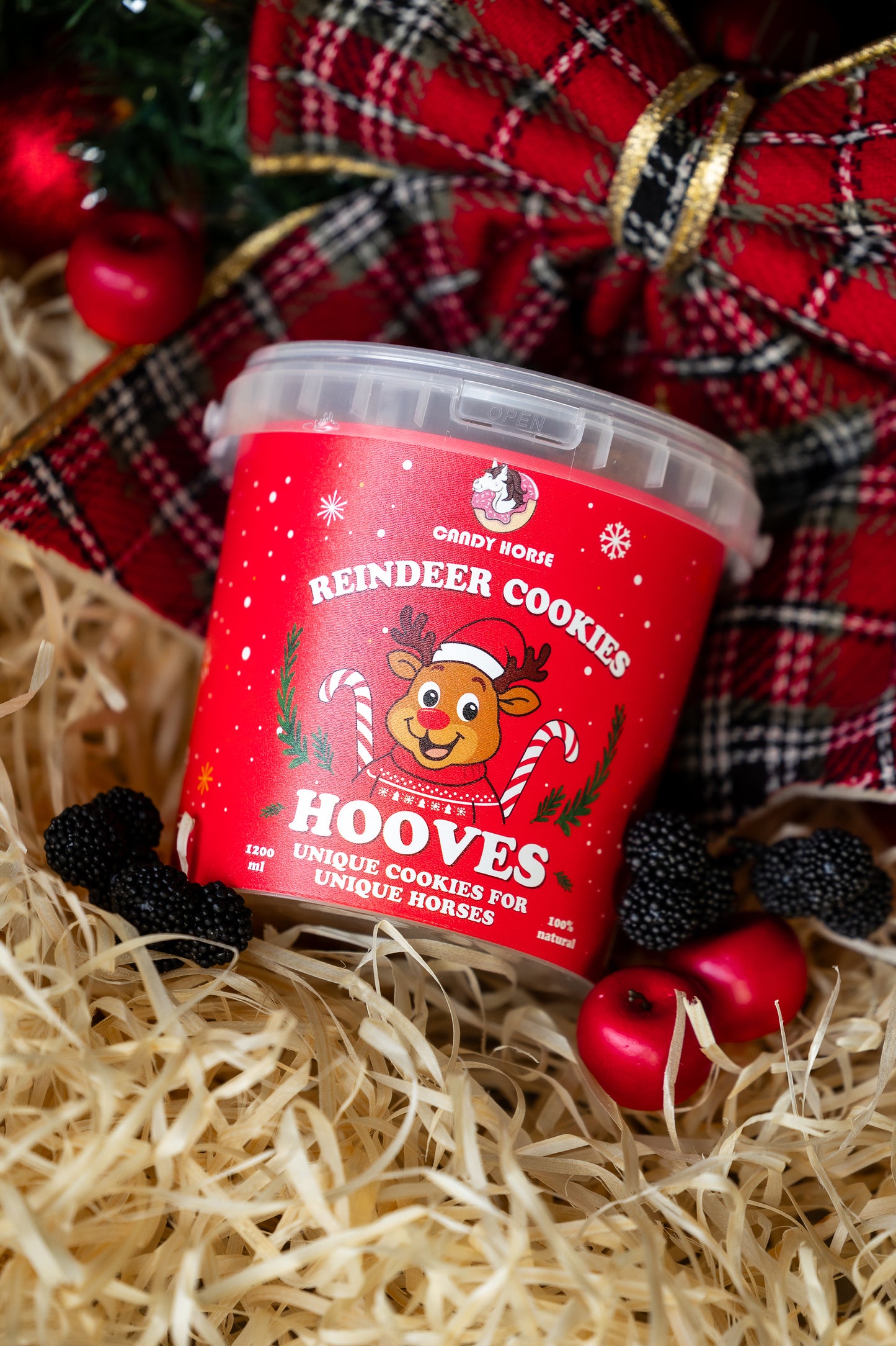 Candy Horse - Christmas Limited Collection - Hooves "Reindeer Cookies" koekjes 1,2L
